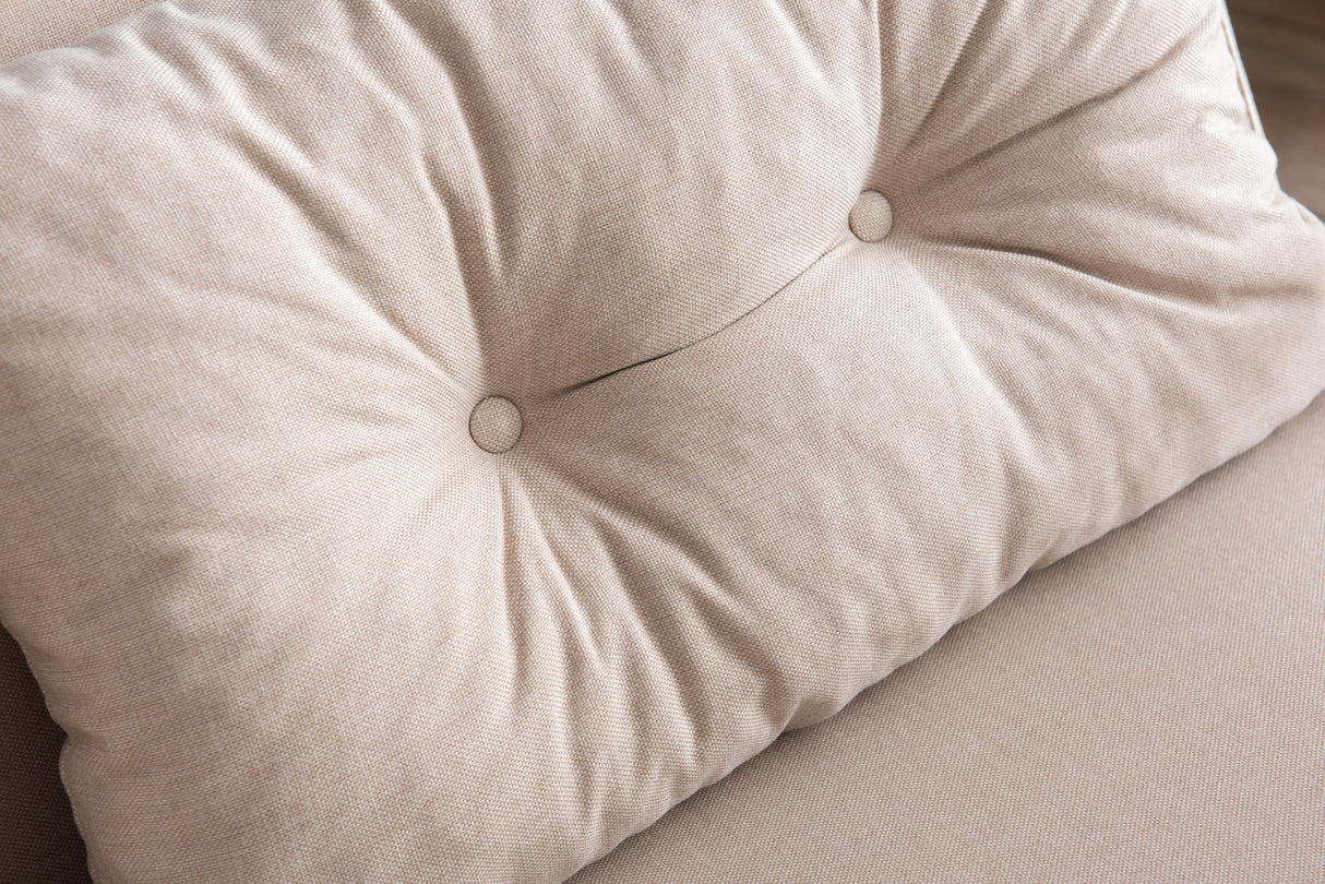 2-Sitzer Schlafsofa Sando Stoff Creme