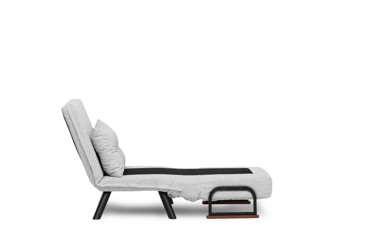 Schlafsessel Sando Grau Teddystoff