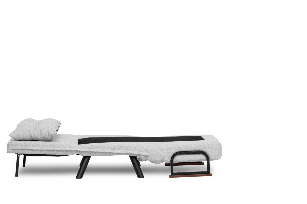 Schlafsessel Sando Grau Teddystoff