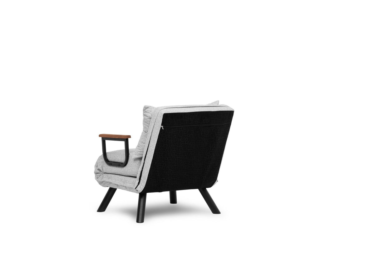 Schlafsessel Sando Grau Teddystoff