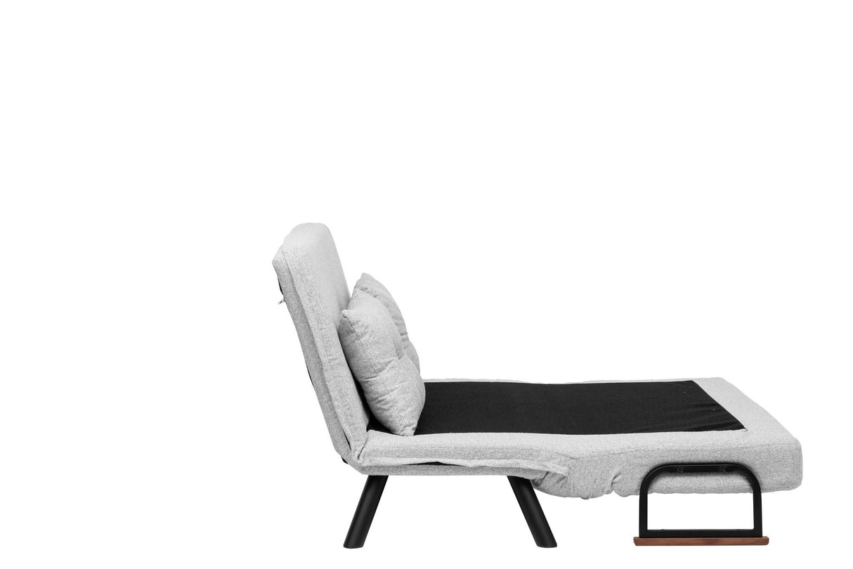 2-Sitzer Schlafsofa Sando Grau Teddystoff