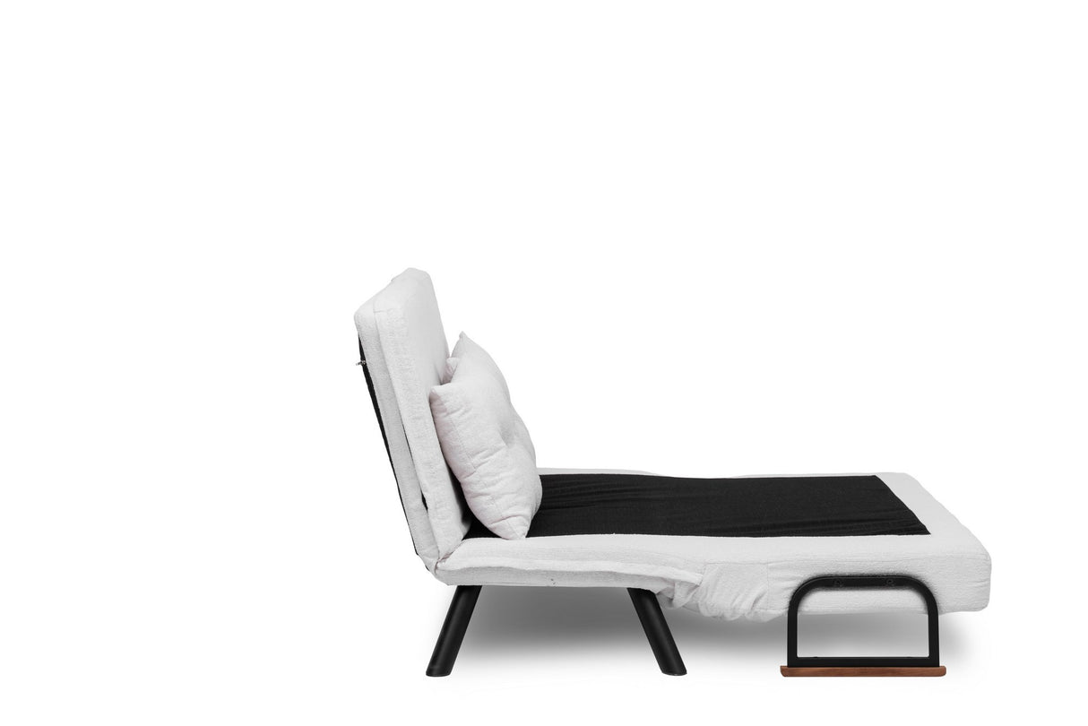 2-Sitzer Schlafsofa Sando Crème Teddystoff