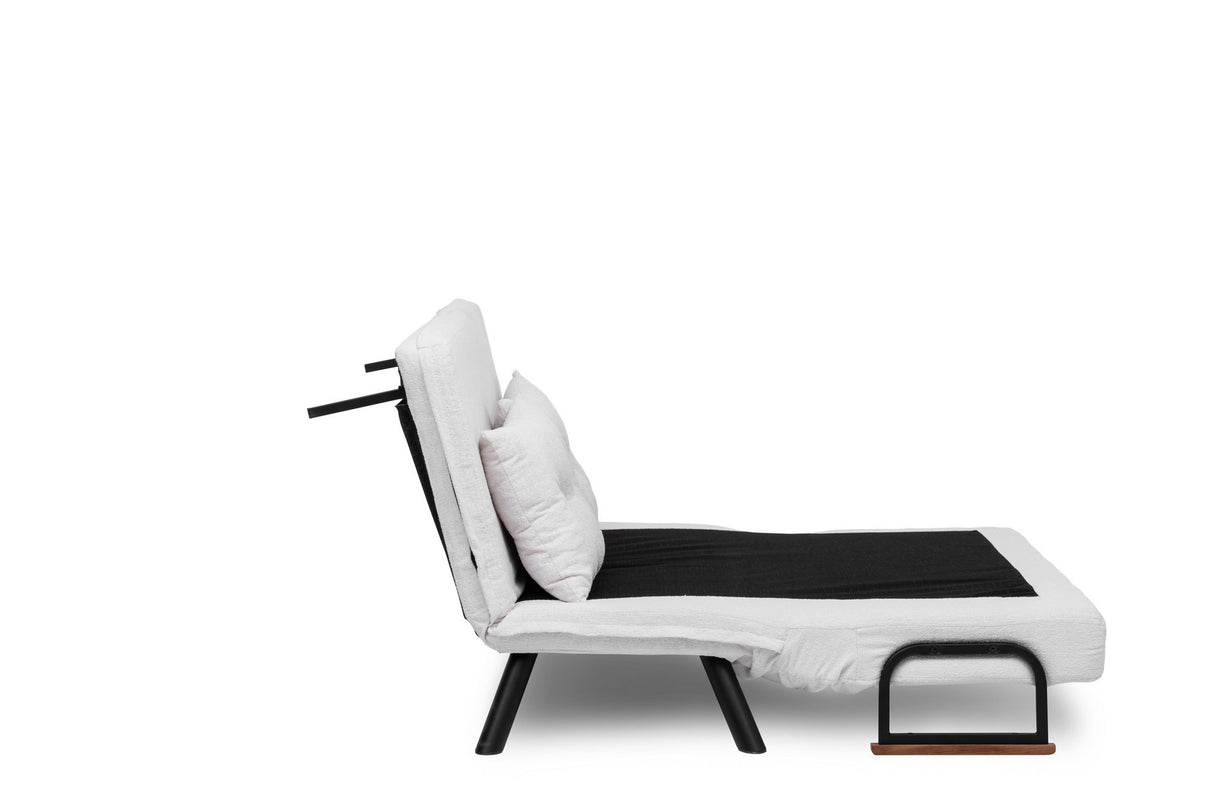 2-Sitzer Schlafsofa Sando Crème Teddystoff