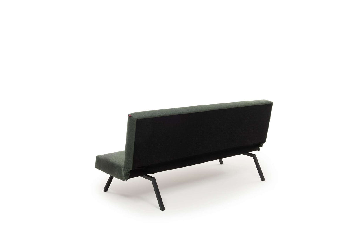 Schlafsofa grüner Stoff 3-Sitzer – 180 cm – ohne Armlehnen – Zoly