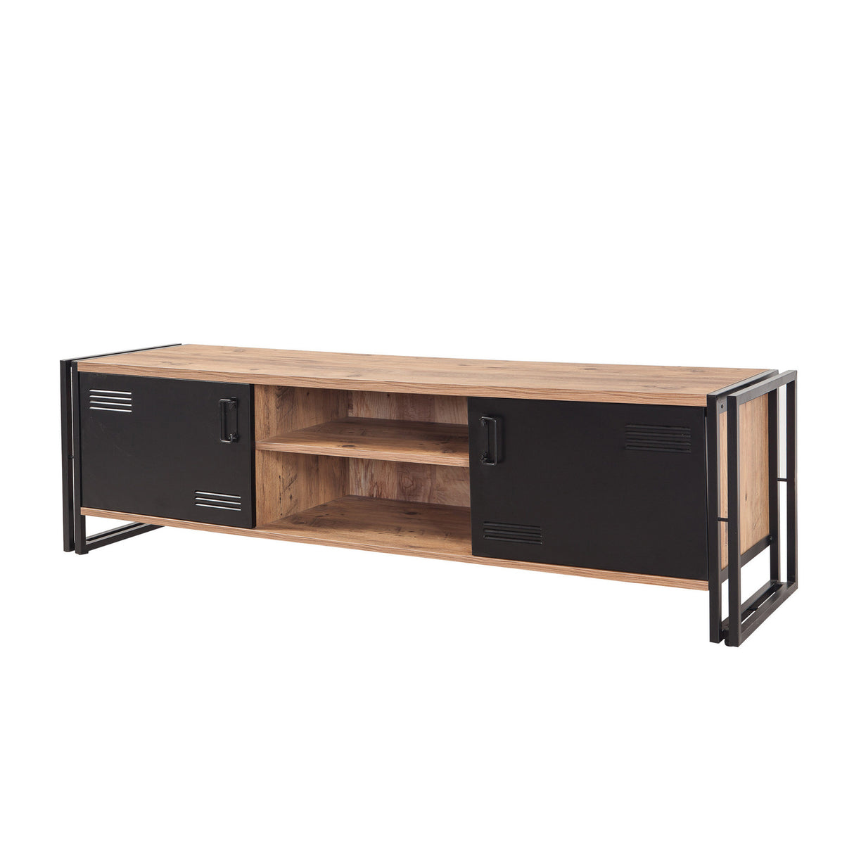 TV -Möbel Cosmo Atlantic Pine Black Melamin 180x50x45 cm