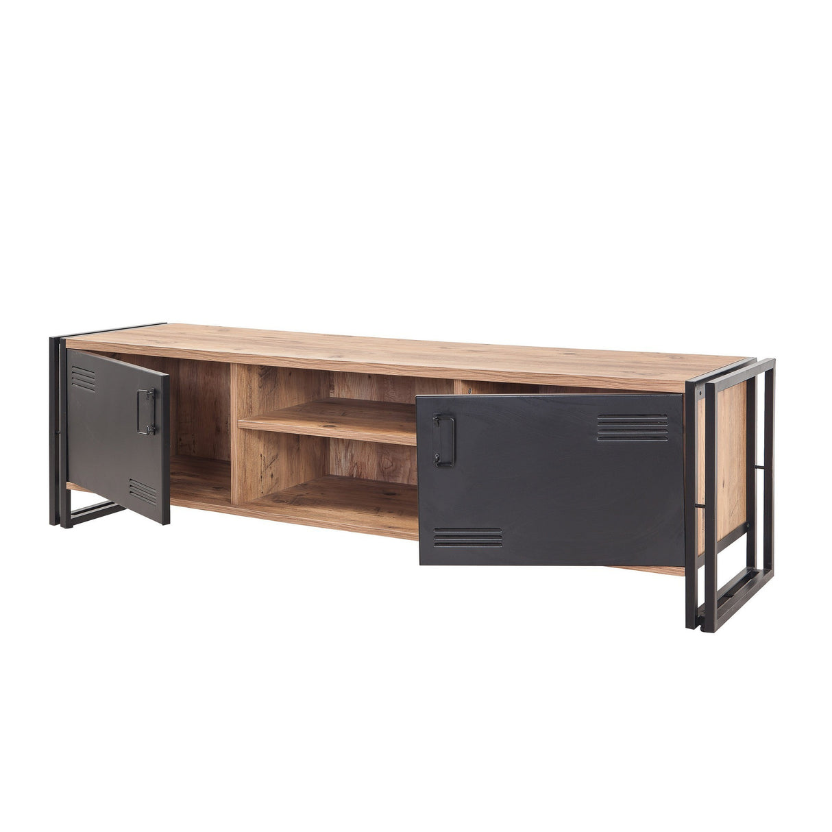 TV -Möbel Cosmo Atlantic Pine Black Melamin 180x50x45 cm