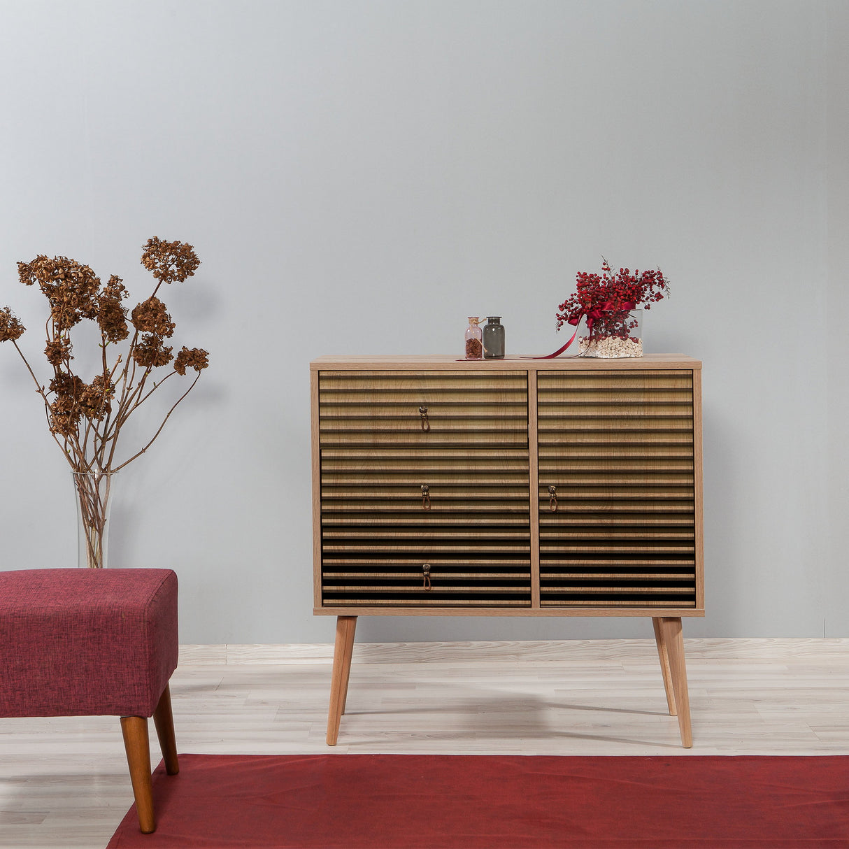 Ladungsschrank Sehrbox Sonoma Eik Melamine 90x90x40 cm