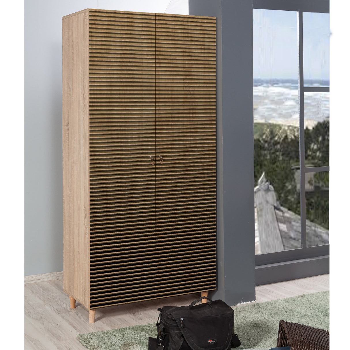 Garderobe Stille Sonoma Eik Melamine 90x192x52 cm