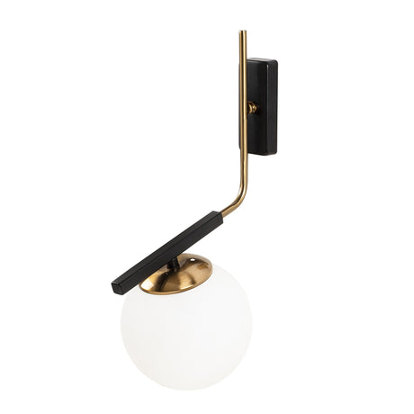 Wandlampe Schwarz Glas Crux