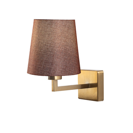 Wandleuchte 1-flammig Gold Stoff Ashburn