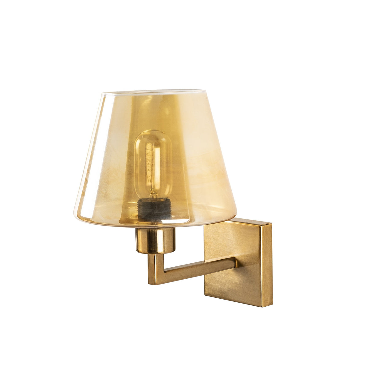 Wandleuchte Gold Glas Ashburn