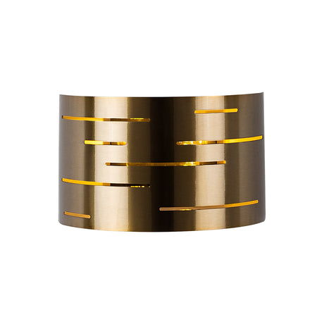 Wandleuchte 1-flammig bronzefarbenes Metall Mesa