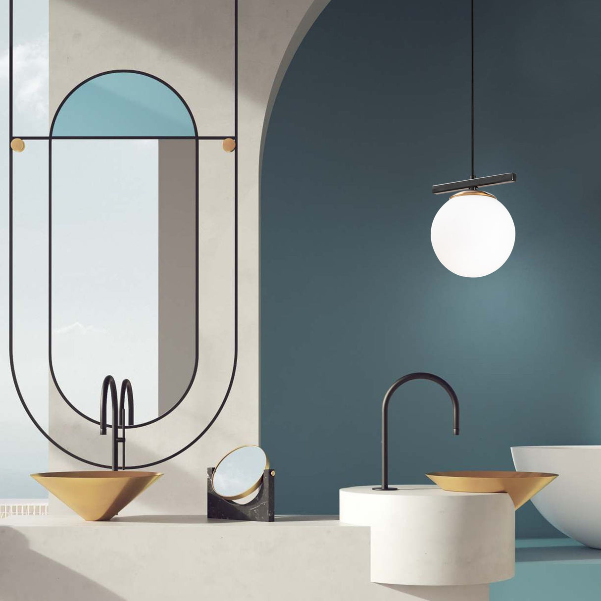 Deckenlampe Weiß Metall Spire