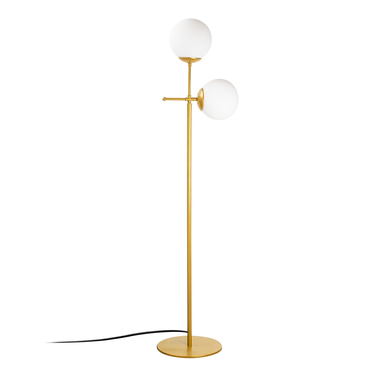 Stehlampe Gold Glas Perla