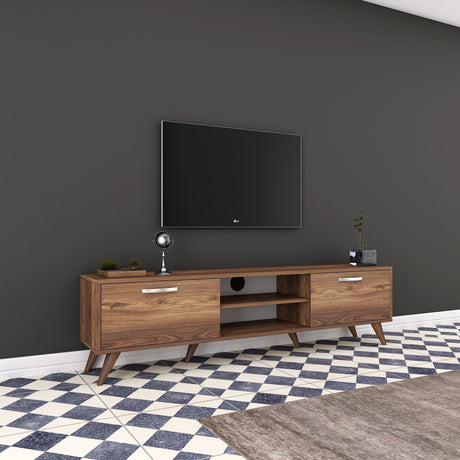 TV -Möbel Korfu Walnuss Melamin 180x48.6x35 cm