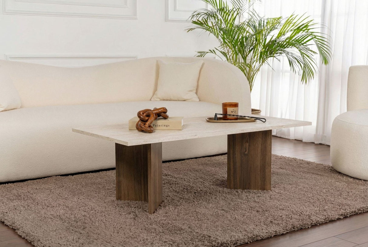 Sabin – Travertin, Venezia Walnuss Travertin Walnuss 100 % MELAMINBESCHICHTETE SPANPLATTEN