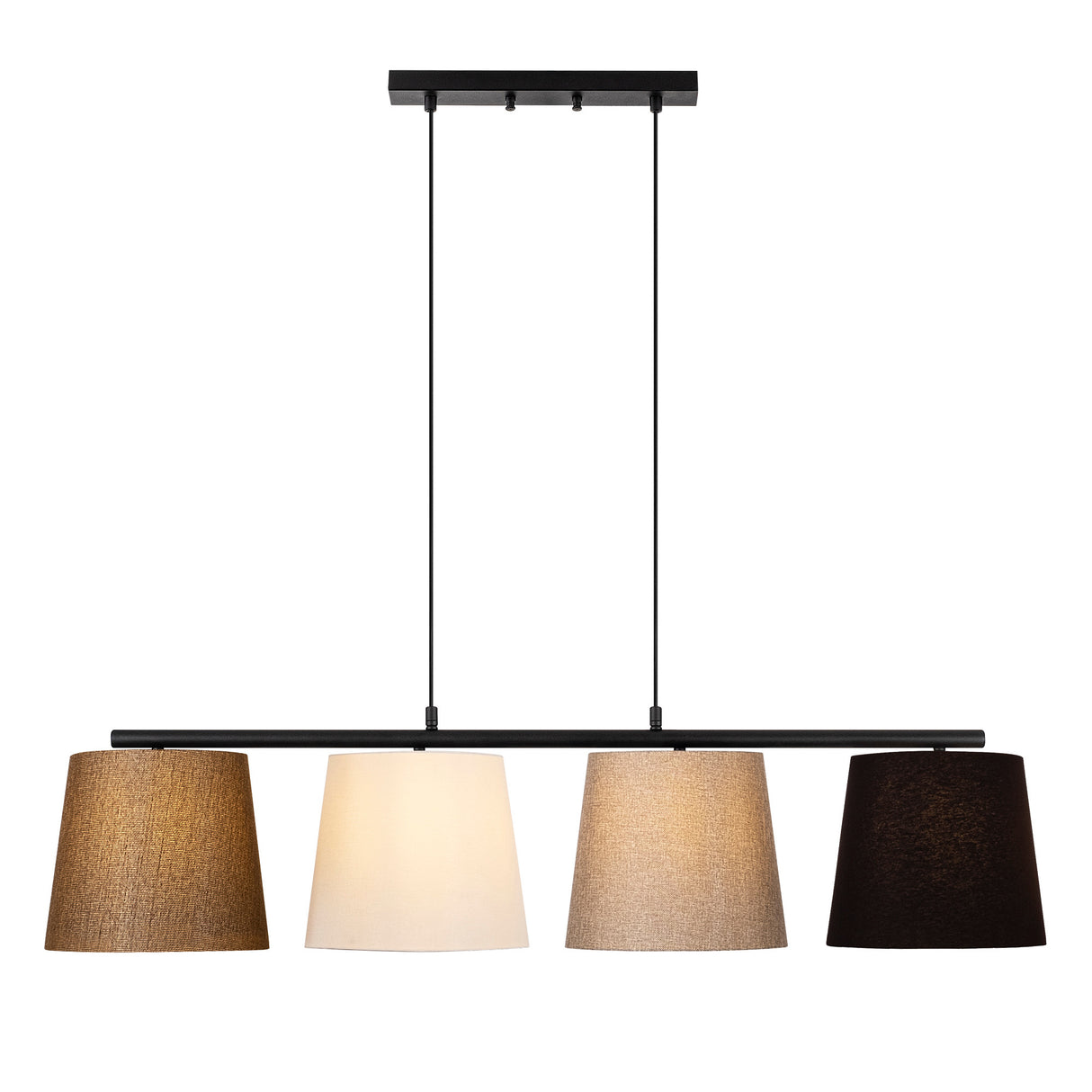 Hängelampe Multicolor Stoff Fang