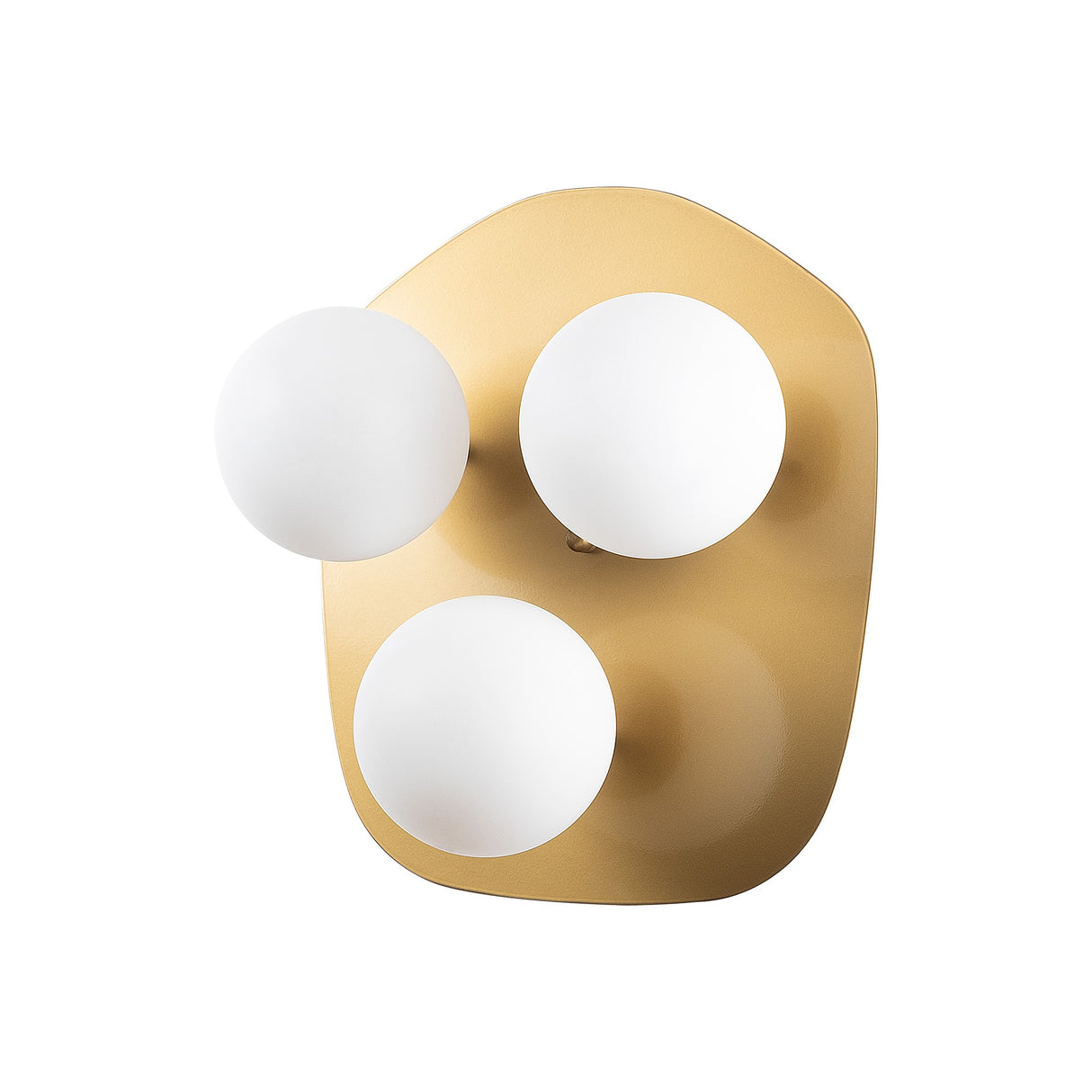 Wandleuchte 3-flammig Gold Glas Axel