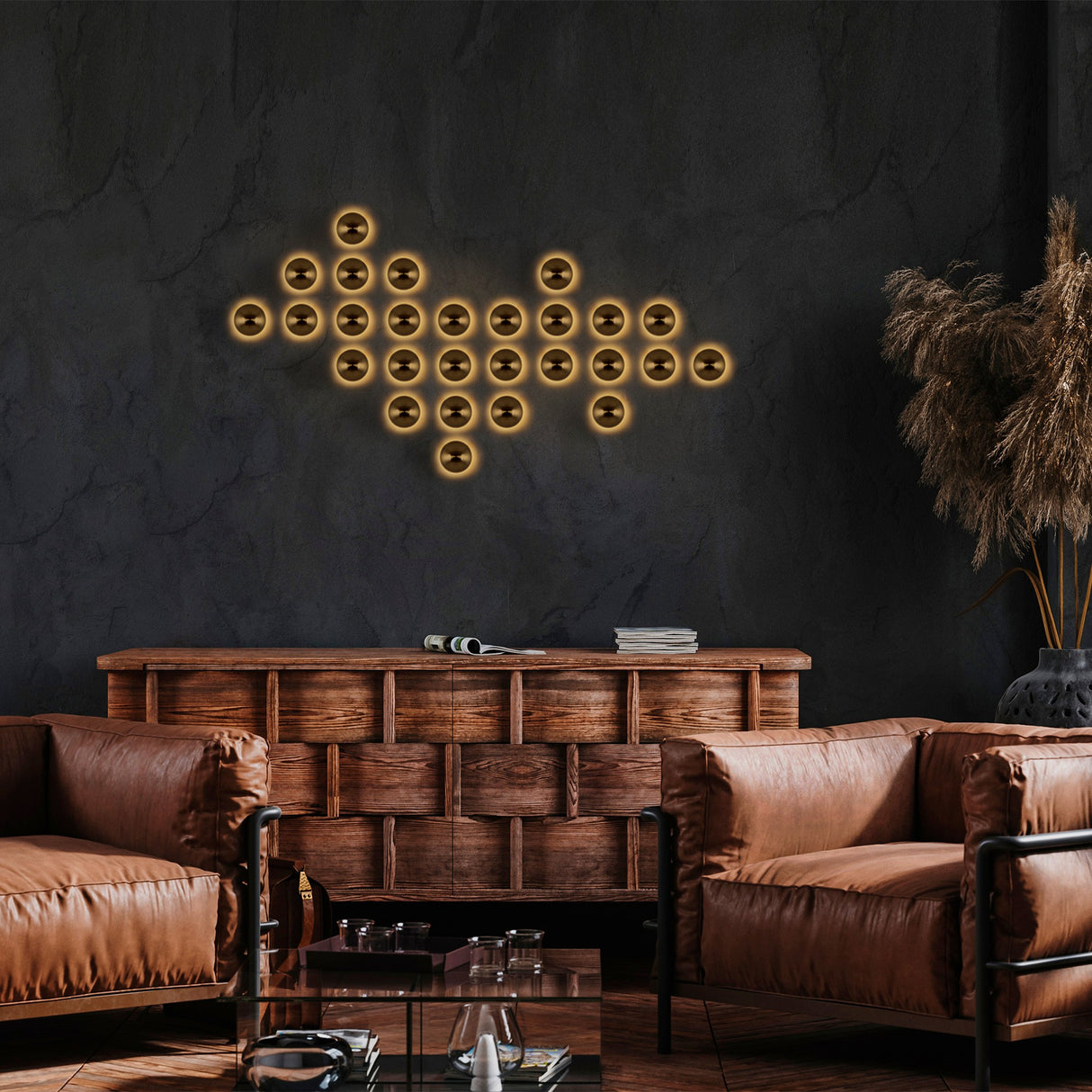 Wandleuchte Gold Metall Dusk