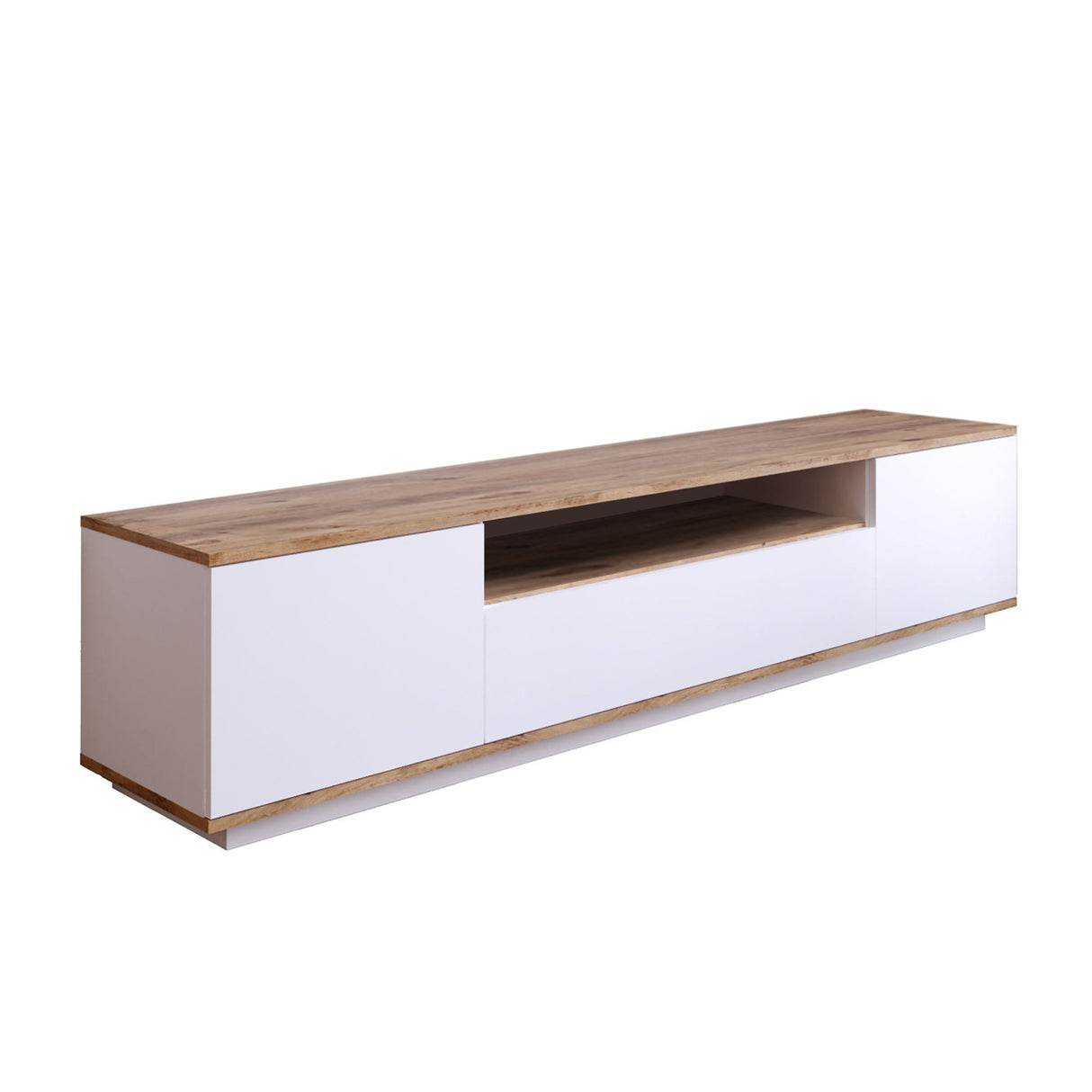 TV -Möbel Salerno Atlantic Pine mit Melamine 180x44,6 x 44,5 cm