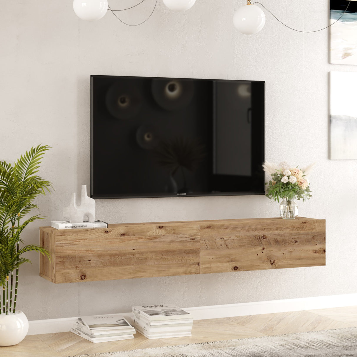 TV -Möbel Turin Atlantic Pine Melamin 180x29.6x31,6 cm