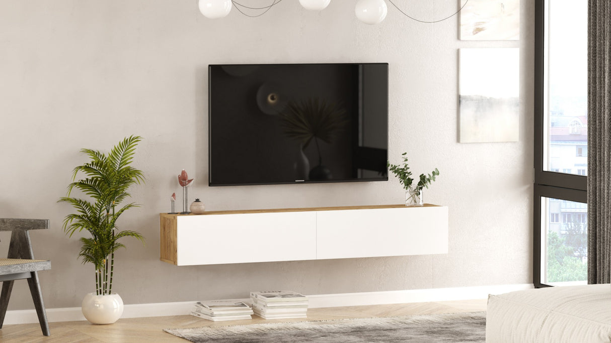 TV -Möbel Turin Atlantic Pine mit Melamin 180x29.6x31,6 cm