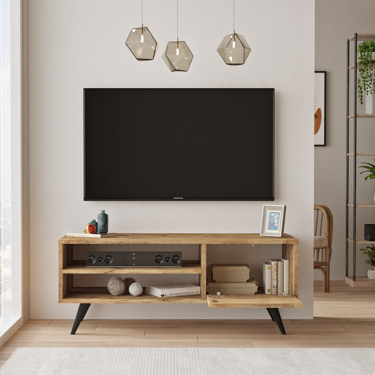 TV-Möbel Riva Atlantic Pine Melamin 110x44x40 cm
