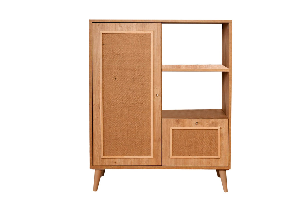 Wandkasten - Wandkast Jut Eik Beukenhout 40x110x90 cm - Dimehouse