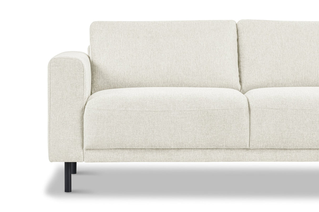 Modernes 2,5-Sitzer-Sofa Beige Stoff Aniko 183x90x78 cm