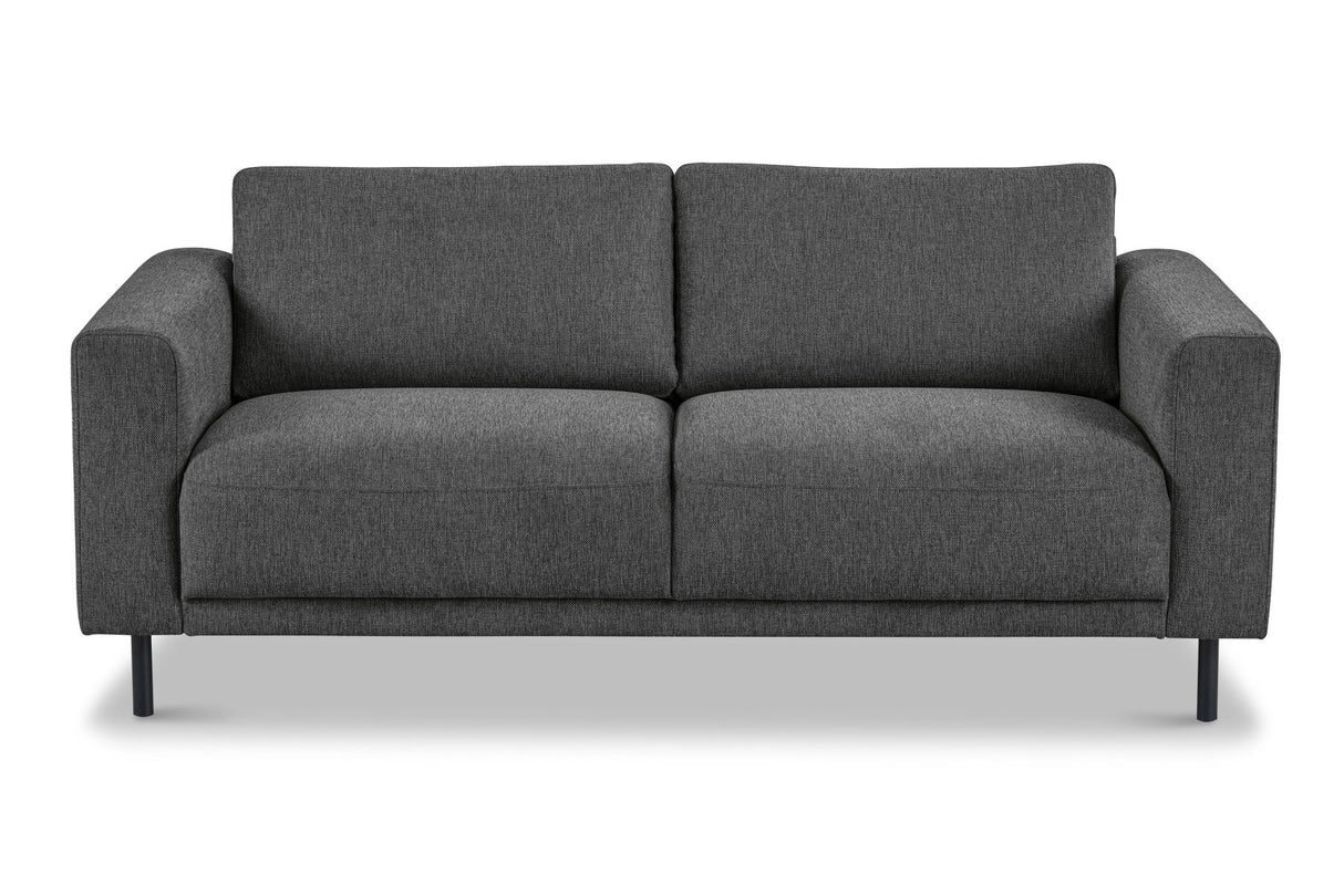 Banken - Moderne 2,5 - zits Bank Antraciet Stof Aniko 183x90x78 cm - Dimehouse