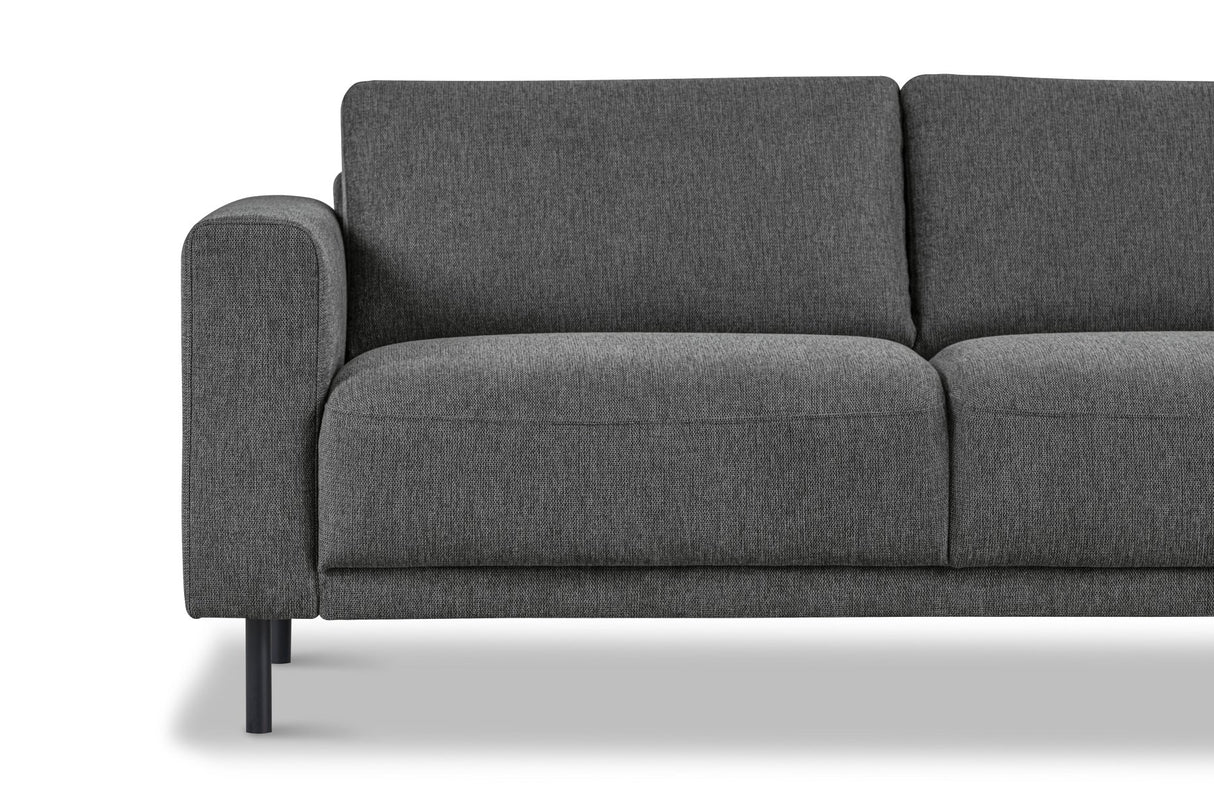Modernes 3-Sitzer-Sofa Anthrazit Stoff Aniko 213x90x78 cm