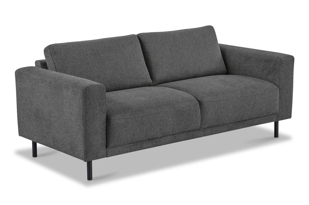 Modernes 3-Sitzer-Sofa Anthrazit Stoff Aniko 213x90x78 cm