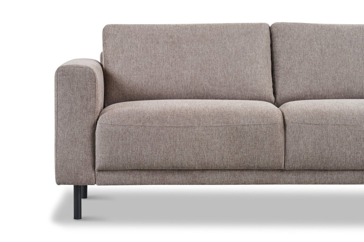 Modernes 2,5-Sitzer-Sofa, taupefarbener Stoff, Aniko, 183 x 90 x 78 cm