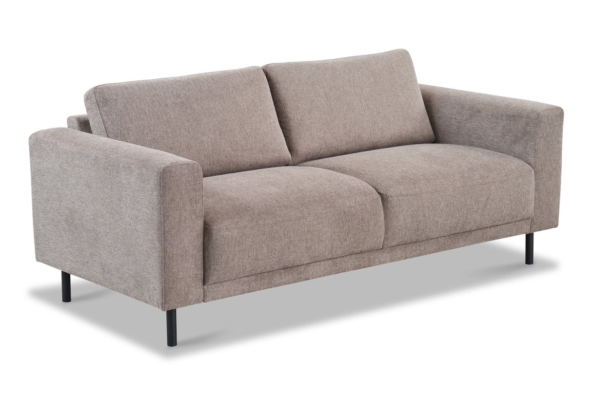 Modernes 2,5-Sitzer-Sofa, taupefarbener Stoff, Aniko, 183 x 90 x 78 cm