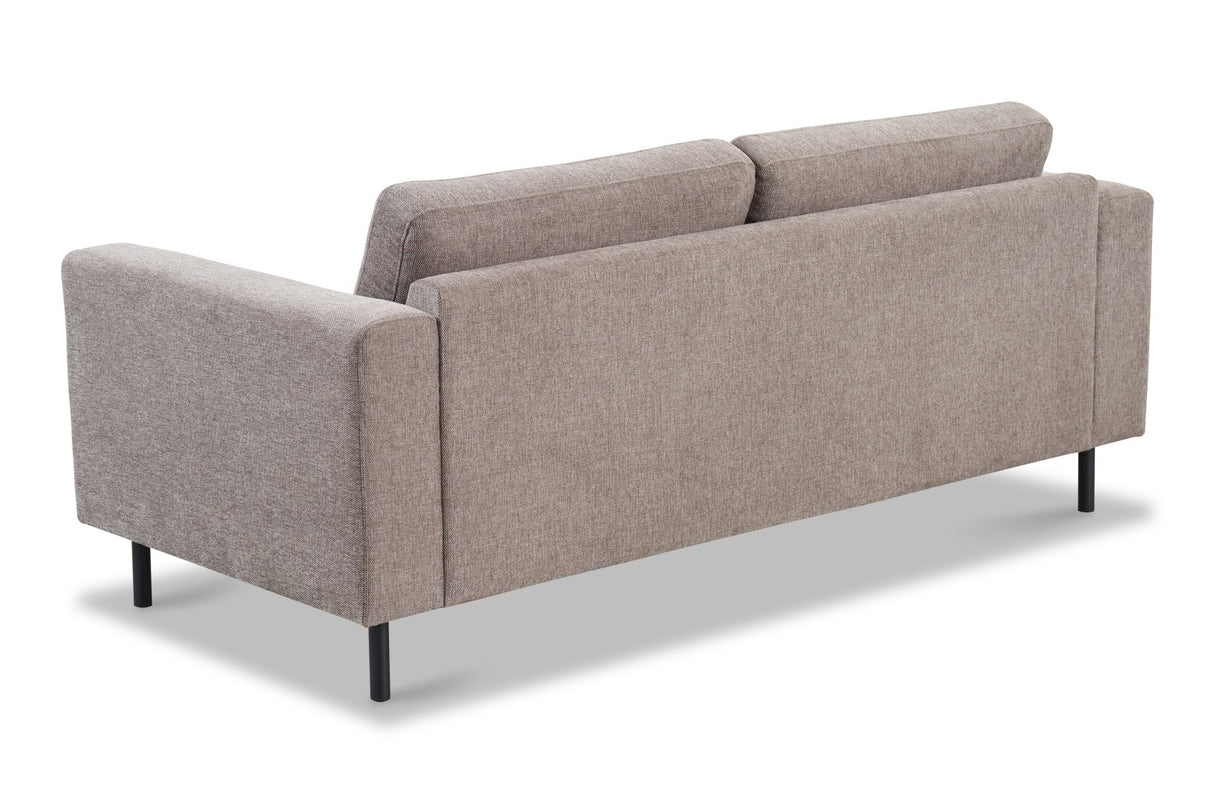 Modernes 2,5-Sitzer-Sofa, taupefarbener Stoff, Aniko, 183 x 90 x 78 cm