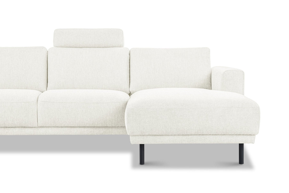 Modernes 3-Sitzer Ecksofa Rechts Anthrazit Stoff Aniko mit Liege 240x197x78 cm