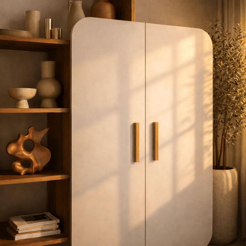 Bücherregal Form Walnuss weißes Melamin 90x132x32 cm