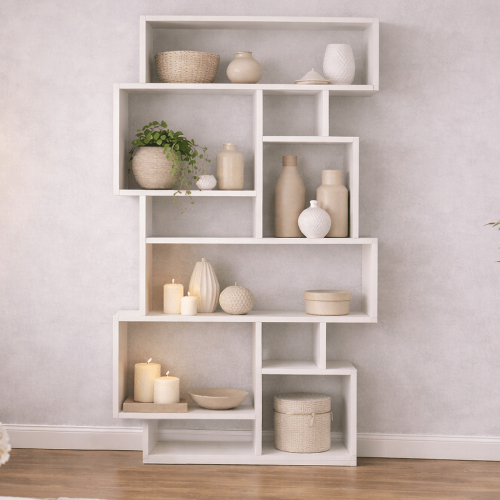 Bücherregal Karmato White Melamin 96x168.5x25,5 cm