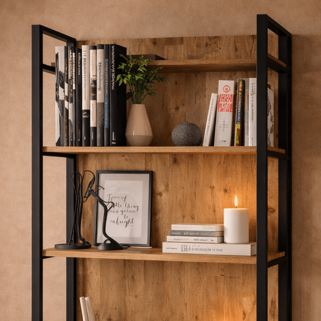 Bücherregal Lyra Atlantic Pine Melamin 90x180x34 cm