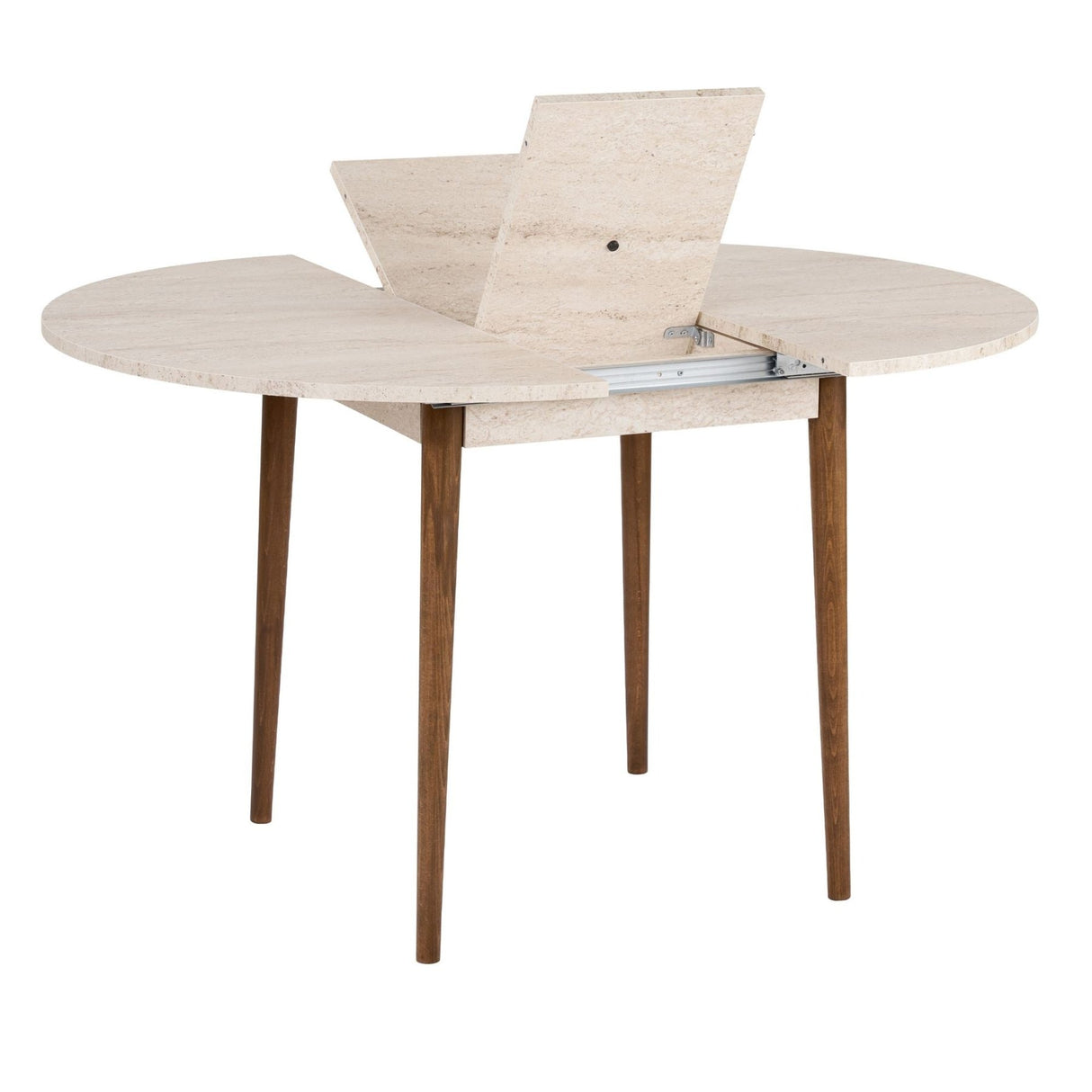 Rechteckiger Esstisch in Walnuss Melamin 180x89,5x75 cm - Linova