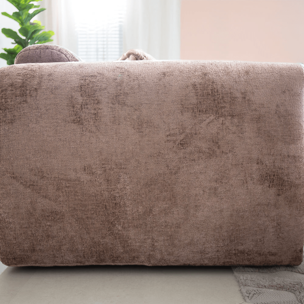 Banken-Hoekbank taupe chenille stof - 292x170 cm - Shane - rechts-Dimehouse