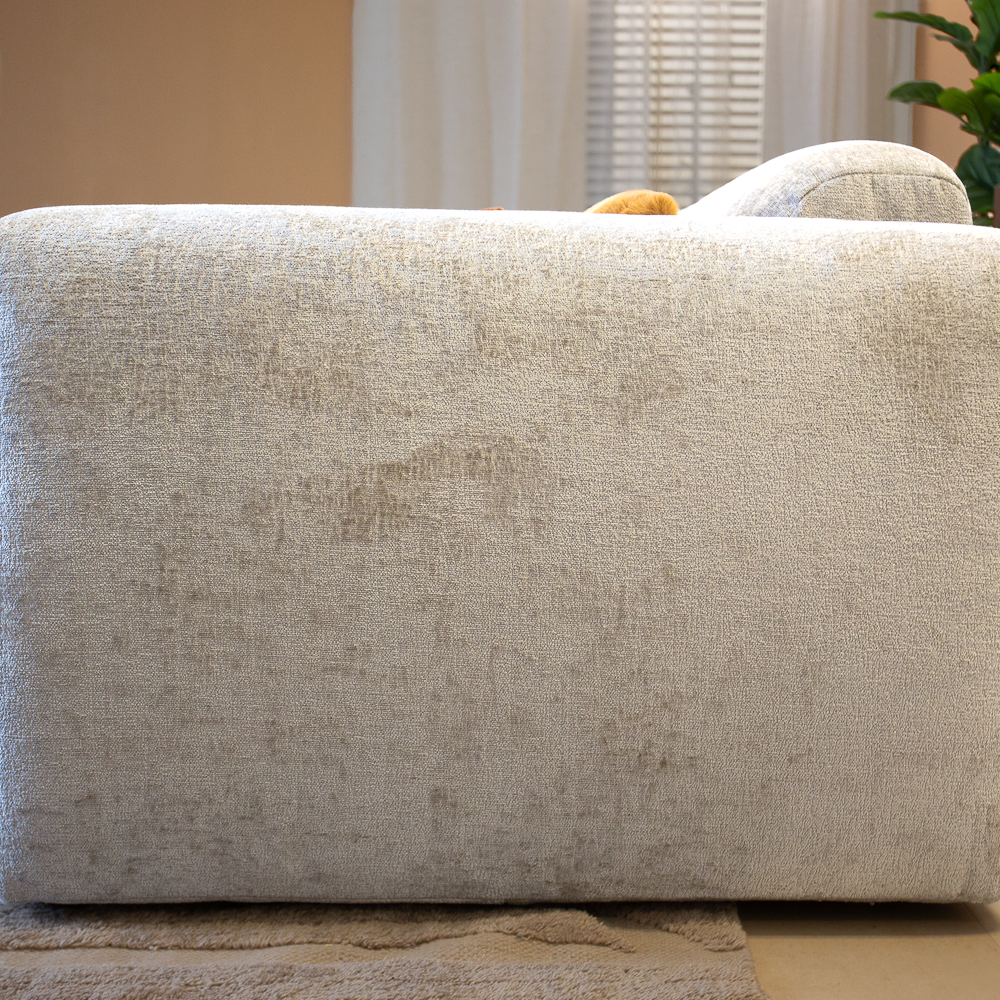 2-Sitzer-Sofa beige Chenille Stoff - 195x85 cm - Shane