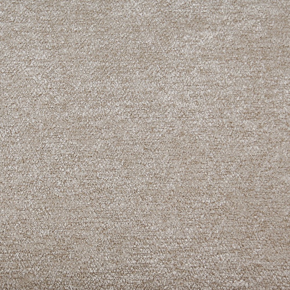 Poefs-Ronde poef beige chenille bouclé - 40x40x35 cm - Veya-Dimehouse