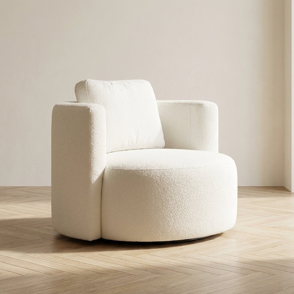 Sessel Asos Cream stimmungsvolles Foto in einem modernen Interieur