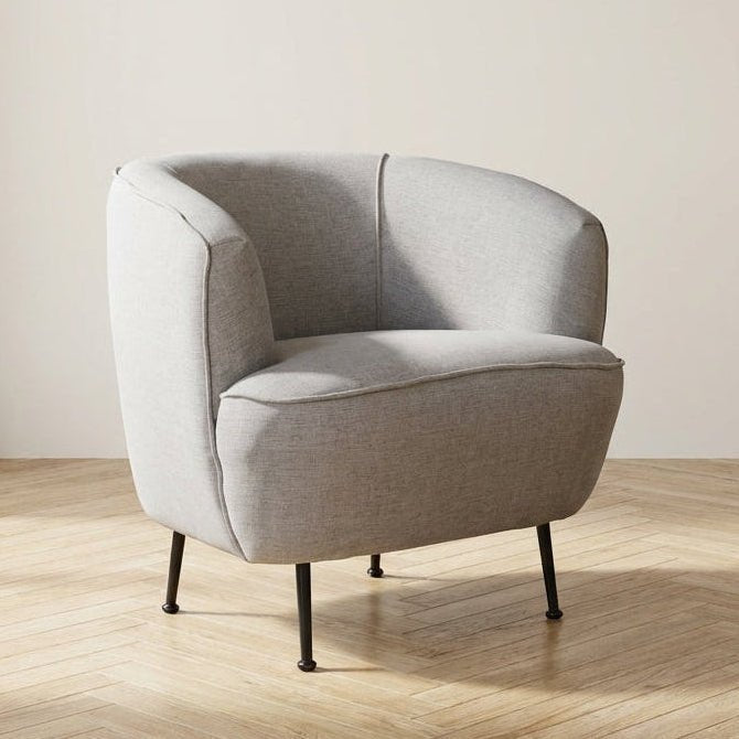 Fauteuil Piccoli Licht Grijs sfeerfoto in modern interieur