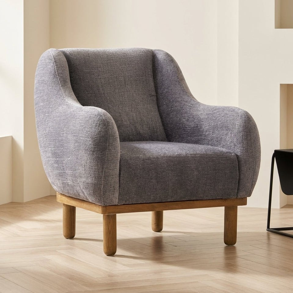 Fauteuil Rens Grijs sfeerfoto in modern interieur