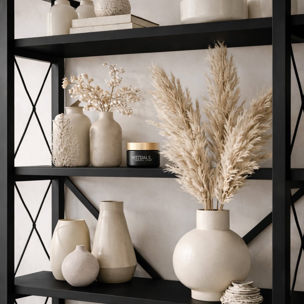 Boekenkasten - Industriële boekenkast zwart melamine Ely - Zwart Frame - 180x90 cm - Dimehouse