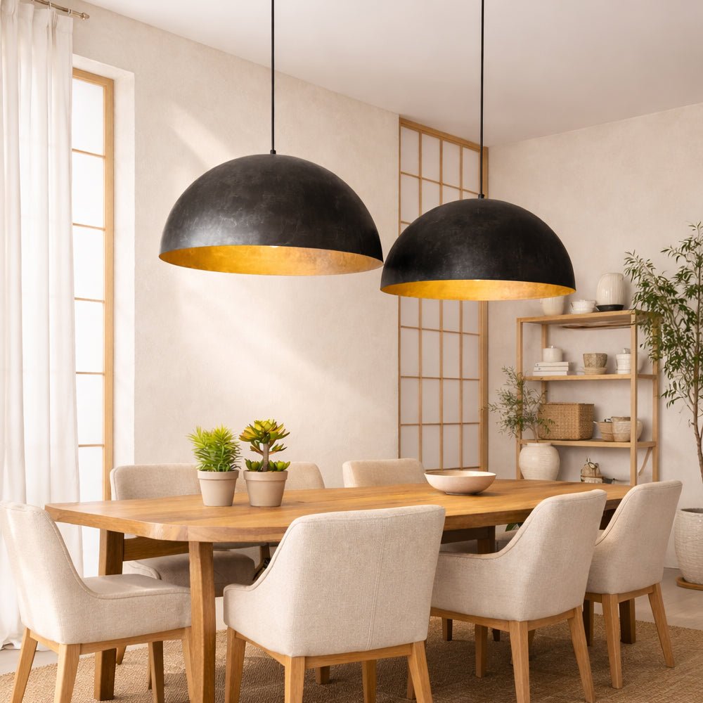 Industrielle Hanglampe Dacia 2-Licht-Anthrazitrunde 2xø60 cm