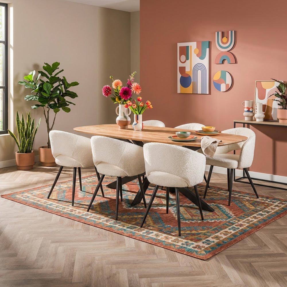 Dänischer ovaler Esstisch Laurie Akazienholz 180x95 cm