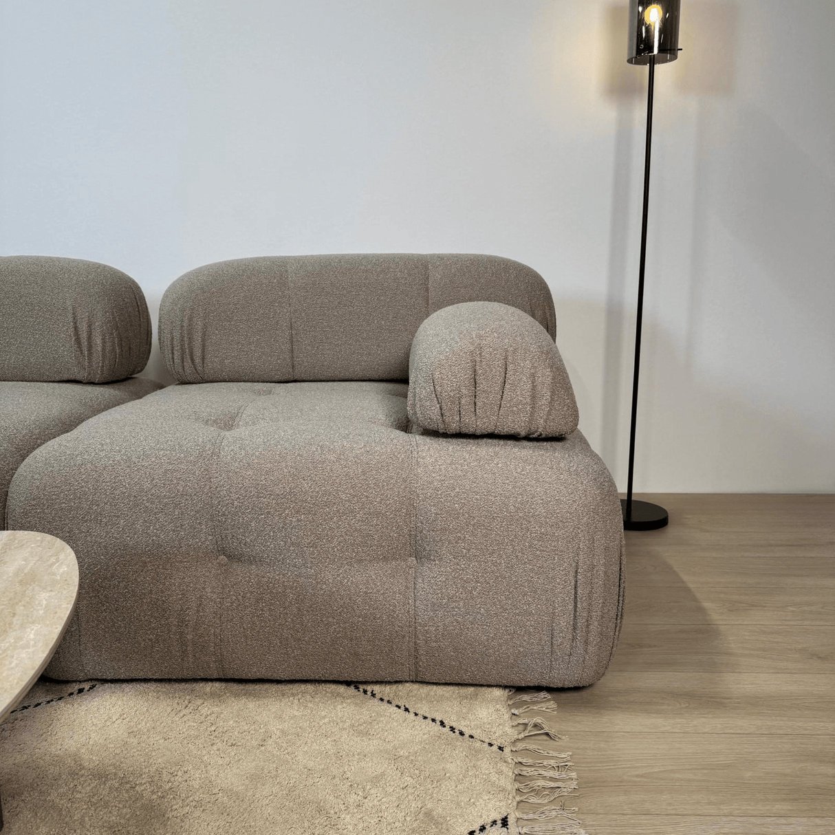 Modulare Bank 3-Sitzer Doeblo Beige